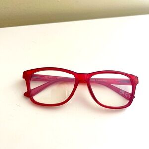 Red Eyeglasses Frame -Style Frances - +125
